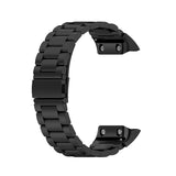 For Garmin Forerunner 30/35 | Black Vintage Steel Strap