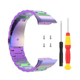 For Garmin Forerunner 30/35 | Colourful Vintage Steel Strap