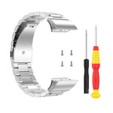 For Garmin Forerunner 30/35 | Silver Vintage Steel Strap