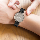 For Garmin Lily | Premium Leather Strap | Black