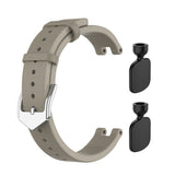 For Garmin Lily | Premium Leather Strap | Grey/Gold