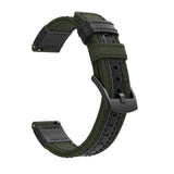 For Garmin Vivoactive 4, Venu 2/3 & Forerunner 255/255M/265 | Army Green Canvas Adventurer® Strap