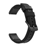 For Garmin Vivoactive 4, Venu 2/3 & Forerunner 255/255M/265 | Black Canvas Adventurer® Strap