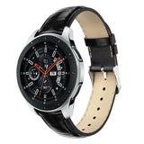 For Garmin Vivoactive 4, Venu 2/3 & Forerunner 255/255M/265 | Black Smooth Leather Strap