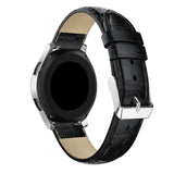 For Garmin Vivoactive 4, Venu 2/3 & Forerunner 255/255M/265 | Black Smooth Leather Strap