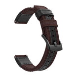 For Garmin Vivoactive 4, Venu 2/3 & Forerunner 255/255M/265 | Brown Canvas Adventurer® Strap