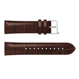 For Garmin Vivoactive 4, Venu 2/3 & Forerunner 255/255M/265 | Brown Smooth Leather Strap