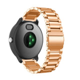 For Garmin Vivoactive 4, Venu 2/3 & Forerunner 255/255M/265 | Rose Gold Vintage Steel Strap