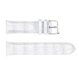 For Garmin Vivoactive 4, Venu 2/3 & Forerunner 255/255M/265 | White Smooth Leather Strap