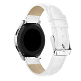 For Garmin Vivoactive 4, Venu 2/3 & Forerunner 255/255M/265 | White Smooth Leather Strap