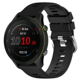 18mm Garmin Watch Strap | Black Grained Silicone