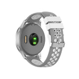 18mm Garmin Watch Strap | Grey/White Silicone Sports