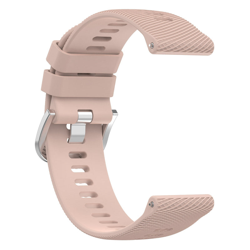 18mm Garmin Watch Strap | Light Pink Grained Silicone