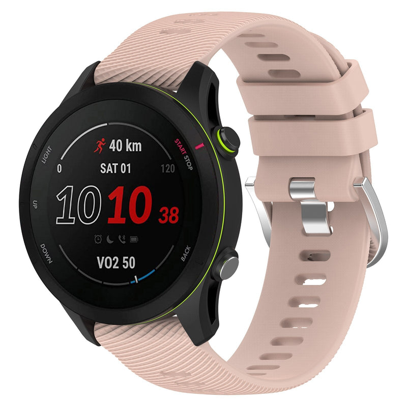 18mm Garmin Watch Strap | Light Pink Grained Silicone