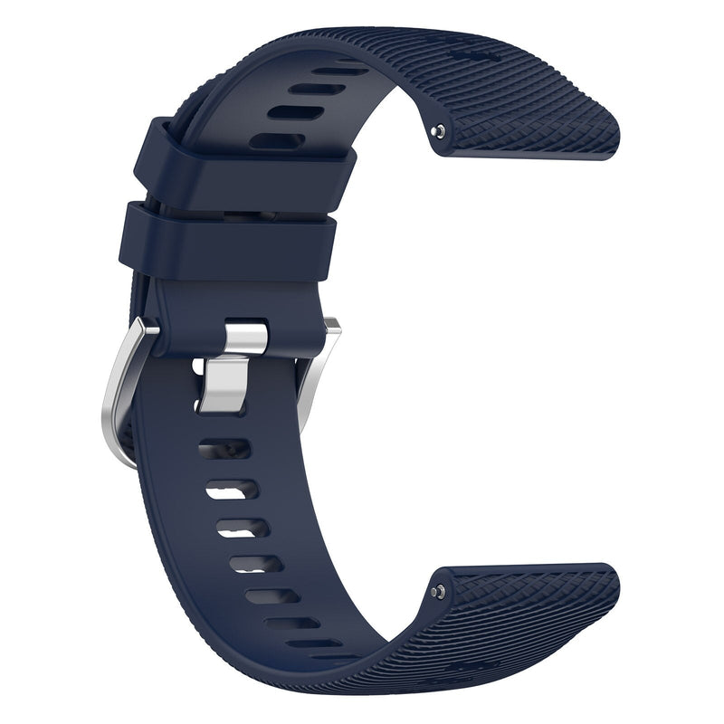 18mm Garmin Watch Strap | Midnight Blue Grained Silicone