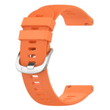 18mm Garmin Watch Strap | Orange Grained Silicone