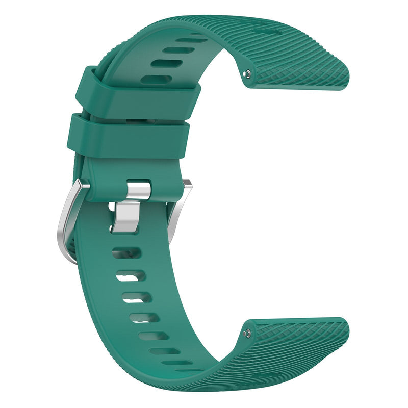 18mm Garmin Watch Strap | Pine Green Grained Silicone