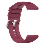 18mm Garmin Watch Strap | Red Wine Grained Silicone