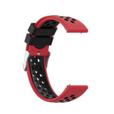 18mm Garmin Watch Strap | Red/Black Silicone Sports