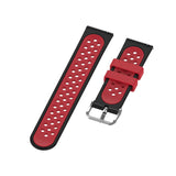 18mm Garmin Watch Strap | Red/Black Silicone Sports