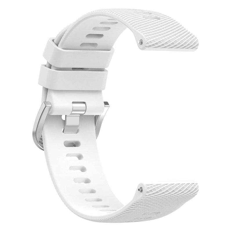 18mm Garmin Watch Strap | White Grained Silicone