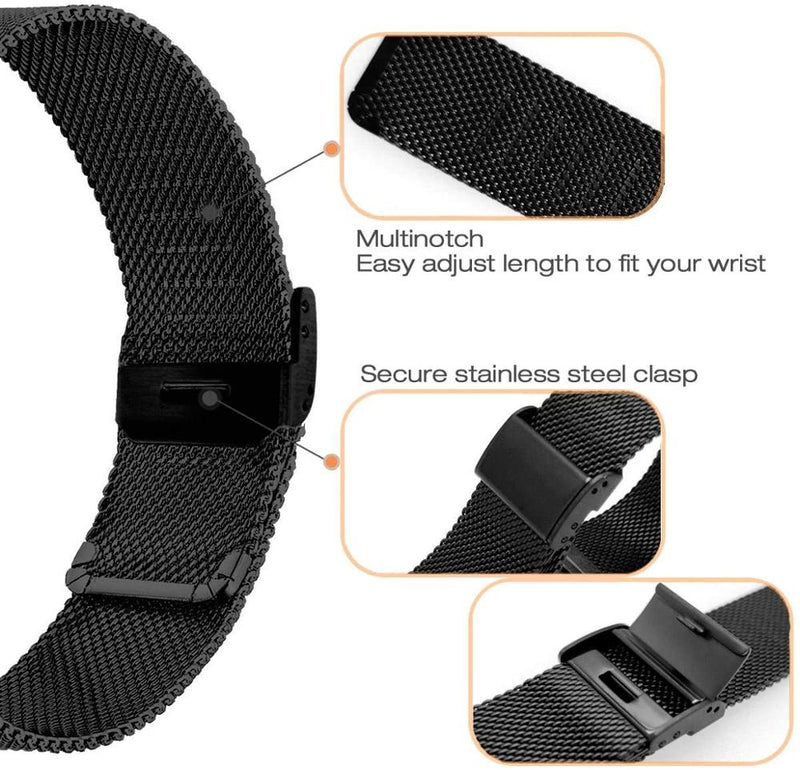 20mm Garmin Watch Strap | Milanese | 4 Colours Available