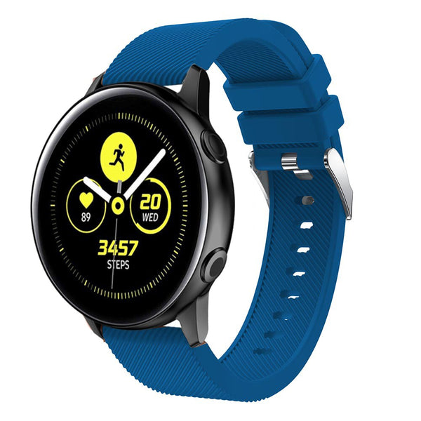 20mm Garmin Watch Strap | Plain Silicone (Silver Buckle) | 8 Colours Available