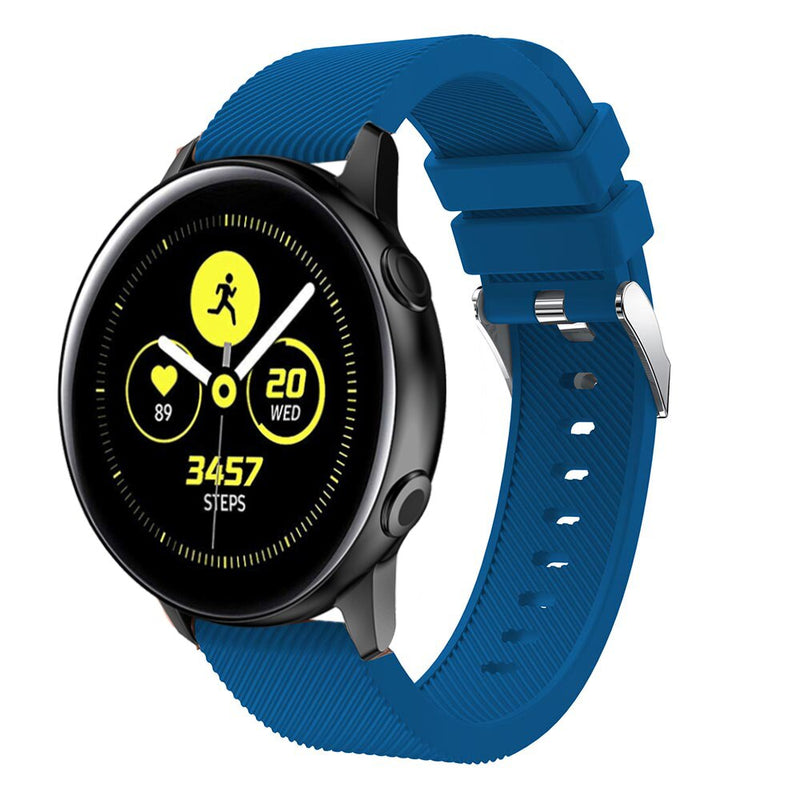 20mm Garmin Watch Strap | Plain Silicone (Silver Buckle) | 8 Colours Available