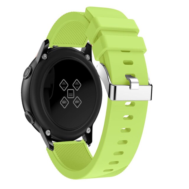 20mm Garmin Watch Strap | Plain Silicone (Silver Buckle) | 8 Colours Available