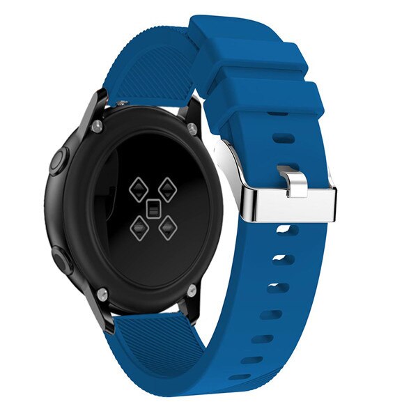 20mm Garmin Watch Strap | Plain Silicone (Silver Buckle) | 8 Colours Available