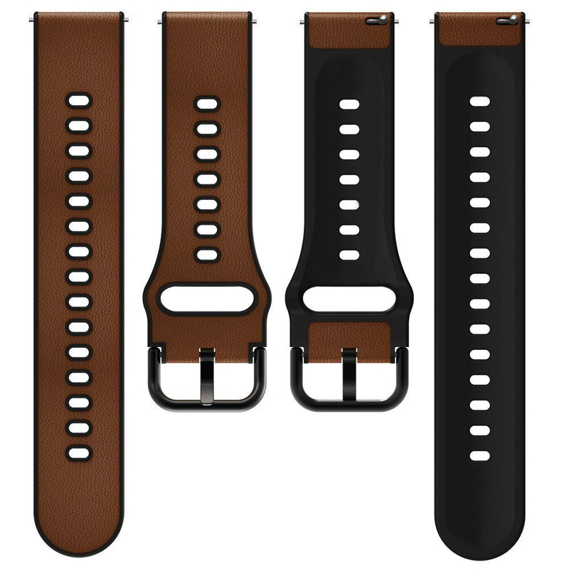 20mm Garmin Watch Strap | Silicone/Leather Hybrid | 6 Colours Available