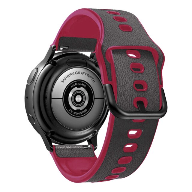 20mm Garmin Watch Strap | Silicone/Leather Hybrid | 6 Colours Available