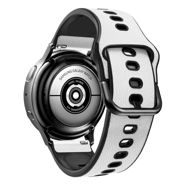 20mm Garmin Watch Strap | Silicone/Leather Hybrid | 6 Colours Available