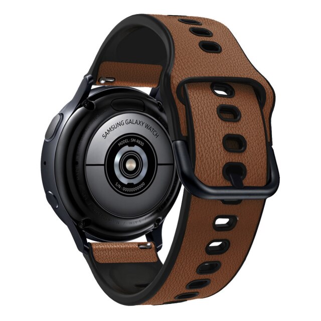20mm Garmin Watch Strap | Silicone/Leather Hybrid | 6 Colours Available