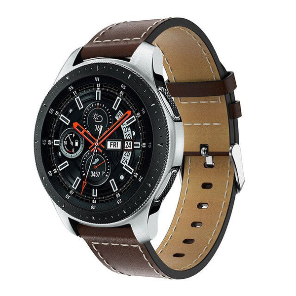 20mm Garmin Watch Strap | Stitched Leather | 3 Colours Available