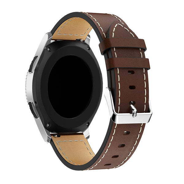 20mm Garmin Watch Strap | Stitched Leather | 3 Colours Available