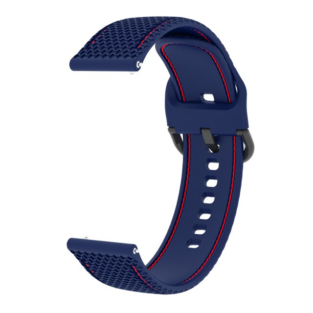 20mm Garmin Watch Strap | Stitched Silicone | 10 Colours Available