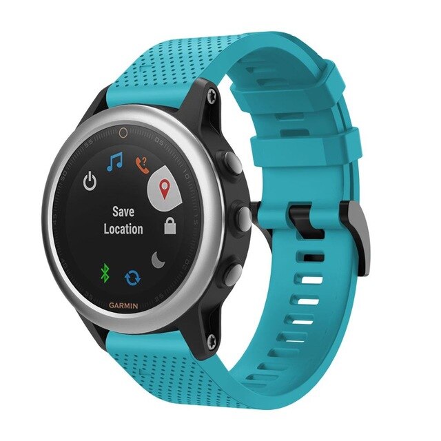 20mm Small Garmin Watch Strap | Grained Silicone | 12 Colours Available