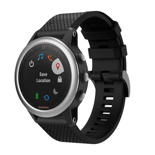 20mm Small Garmin Watch Strap | Grained Silicone | 12 Colours Available