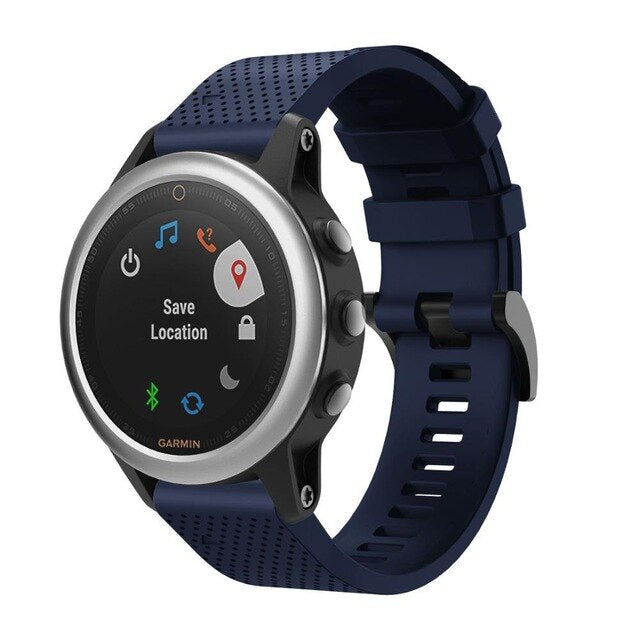 20mm Small Garmin Watch Strap | Grained Silicone | 12 Colours Available