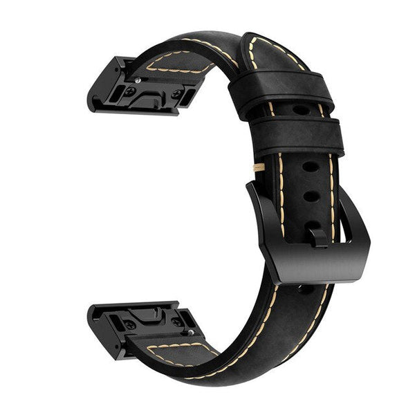 20mm Small Garmin Watch Strap | Stitched Leather | 2 Colours Available