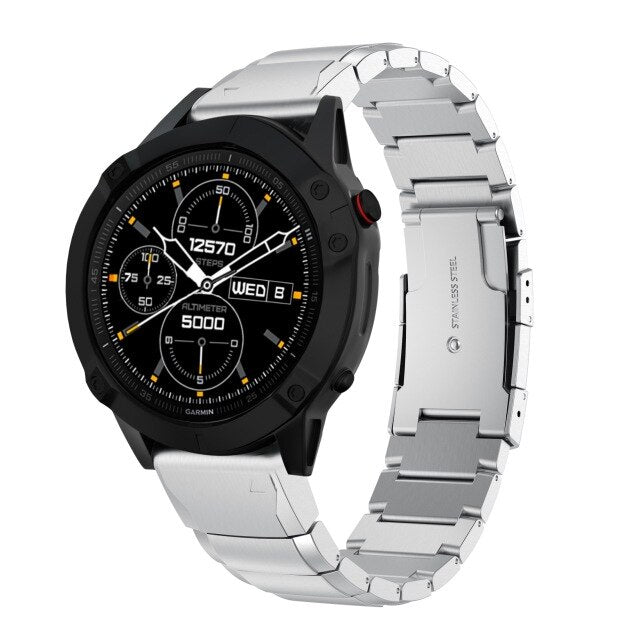 22mm Garmin Watch Strap | Classy Steel | 4 Colours Available