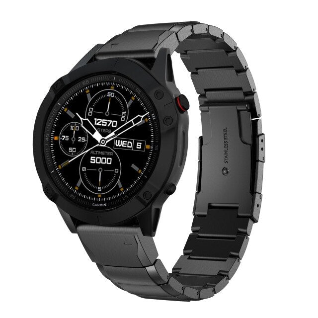 22mm Garmin Watch Strap | Classy Steel | 4 Colours Available