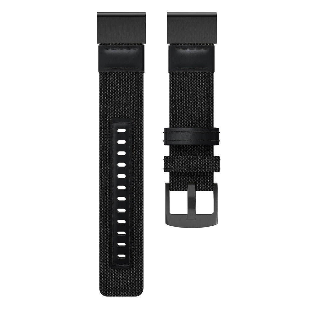 22mm Garmin Watch Strap Leather/Nylon 4 Colours Available GarmStraps™