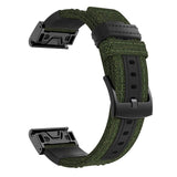 22mm Garmin Watch Strap | Leather/Nylon | 4 Colours Available