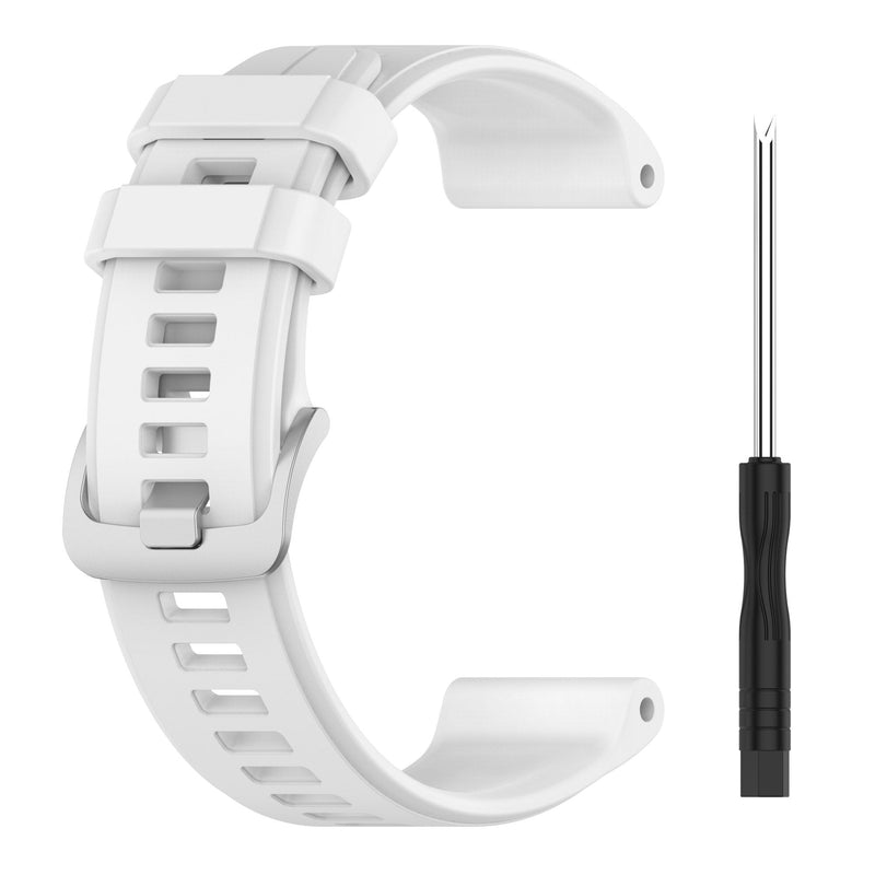 22mm Garmin Watch Strap | Plain Silicone (Silver Buckled) | 10 Colours Available