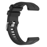 22mm Garmin Watch Strap | Plain Silicone (Silver Buckled) | 10 Colours Available