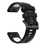 22mm Garmin Watch Strap | Silicone (Black Buckled) | 11 Colours Available