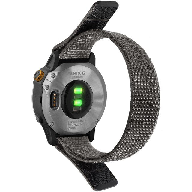 26mm Garmin Watch Strap | Nylon Loop | 3 Colours Available