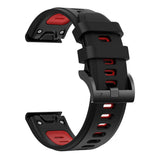 26mm Garmin Watch Strap | Silicone (Black Buckled) | 11 Colours Available